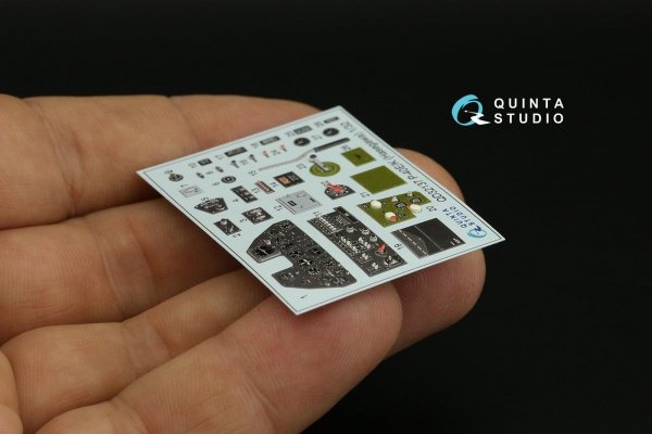 Quinta Studio QD32137 P-40E/K 3D-Printed &amp; coloured Interior on decal paper (Hasegawa) 1/32