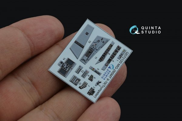 Quinta Studio QD72120 MiG-29SMT 9-19 3D-Printed coloured Interior on decal paper (Trumpeter) 1/72