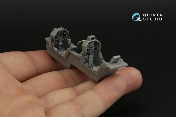 Quinta Studio QD48118 Mirage 2000-5B 3D-Printed &amp; coloured Interior on decal paper (Kinetic) 1/48