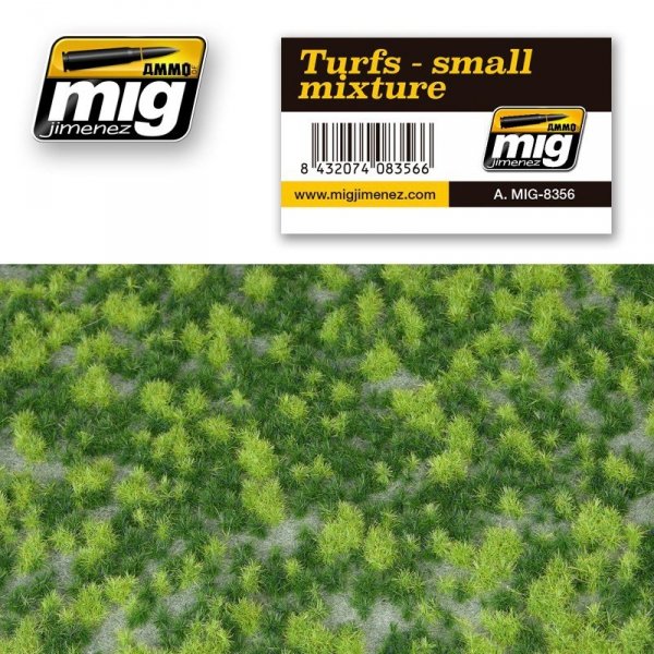 AMMO of Mig Jimenez 8356 TURFS - SMALL MIXTURE (230x130mm)