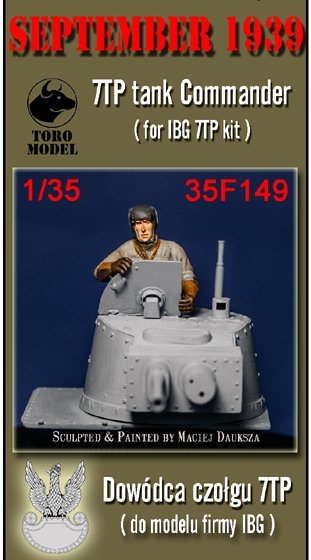 Toro 35F149 Wrzesień 1939 - Dowódca czołgu 7TP do modelu firmy IBG 1/35