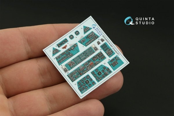 Quinta Studio QDS-48339 Mi-8MT 3D-Printed &amp; coloured Interior on decal paper (Zvezda) (Small version) 1/48