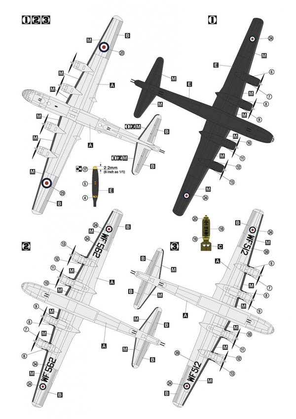 Hobby 2000 72069 Washington B.1 ( ACADEMY + CARTOGRAF + MASKI ) 1/72