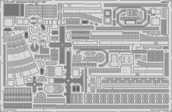 Eduard BIG5370 USS Nimitz CVN-68 PART II TRUMPETER 1/350
