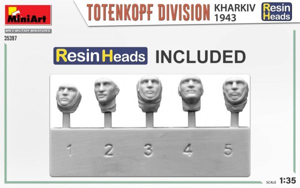 MiniArt 35397 TOTENKOPF DIVISION. KHARKOV 1943. RESIN HEADS 1/35