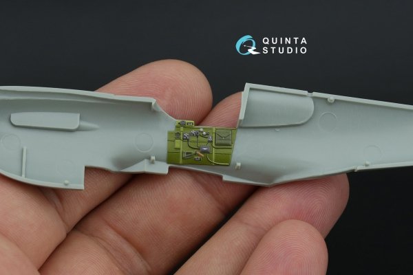 Quinta Studio QD+72054 P-40E Warhawk 3D-Printed &amp; coloured Interior on decal paper (Academy/Modelist) (with 3D-printed resin parts) 1/72