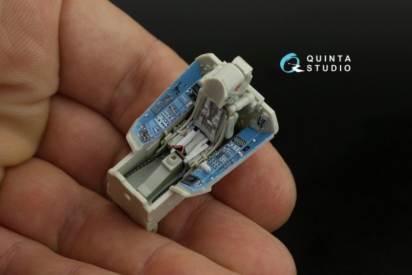 Quinta Studio QD48234 Su-35S 3D-Printed &amp; coloured Interior on decal paper (KittyHawk) 1/48