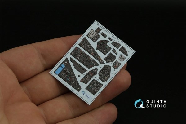 Quinta Studio QDS-48406 Mi-24 Nato Hind 3D-Printed &amp; coloured Interior on decal paper (Trumpeter)(Small version) 1/48