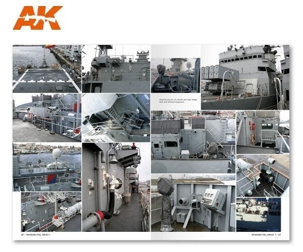 AK Interactive AK098 MODELLING FULL AHEAD 1 / KNOX &amp; BALEARES CLASS EN