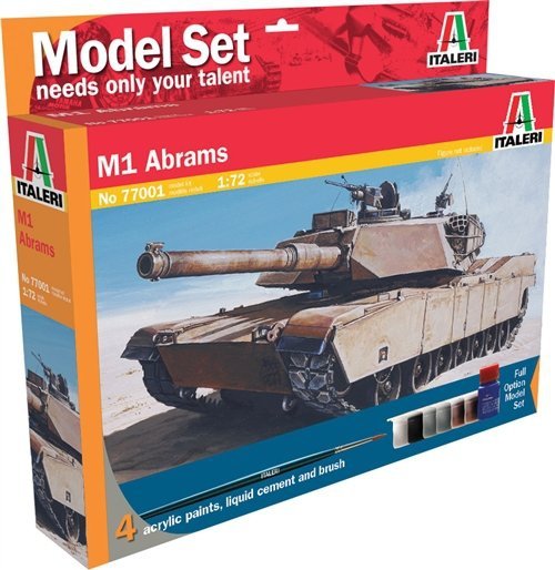Italeri 77001 M1 ABRAMS- ZESTAW MODELARSKI