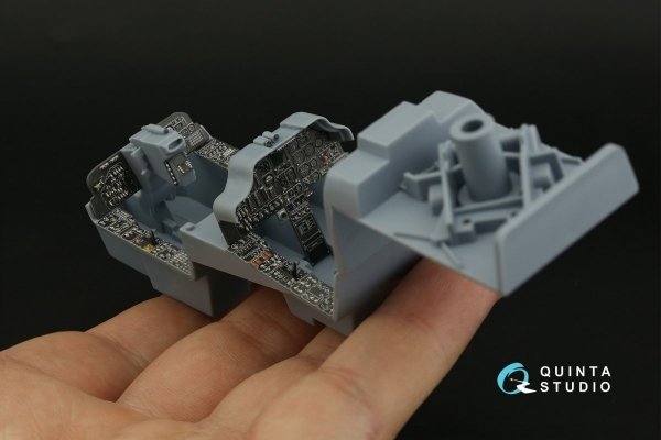 Quinta Studio QD35090 AH-64A 3D-Printed &amp; coloured Interior on decal paper (Academy) 1/35