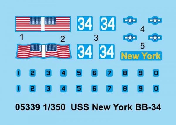 Trumpeter 05339 USS New York BB-34 (1:350)