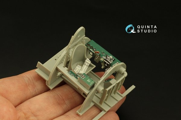 Quinta Studio QD32186 F4F-3 Wildcat 3D-Printed coloured Interior on decal paper (Trumpeter) 1/32