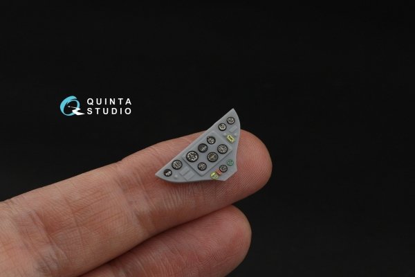 Quinta Studio QD48566 British WWII Cockpit instrument gauges 3D-Printed &amp; coloured Interior on decal paper (All Kits) 1/48