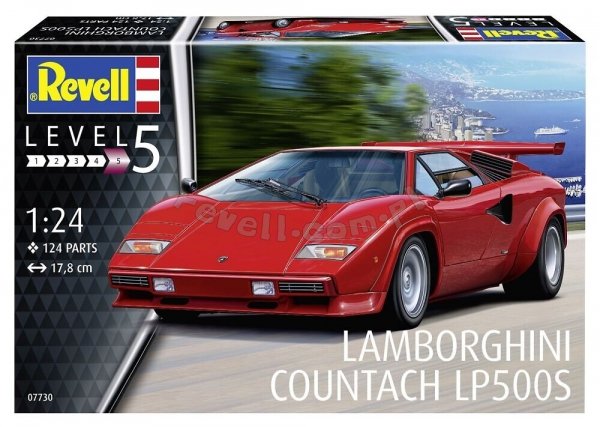 Revell 07730 Lamborghini Countach LP500S 1/24