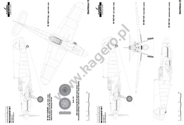Kagero 7076 Messerschmitt Bf 109 F EN/PL