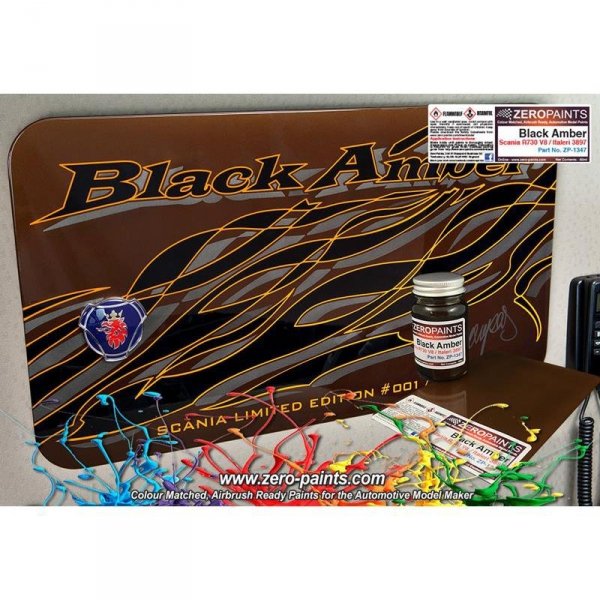 Zero Paints  ZP-1347 Black Amber Scania R370 V8 / Italeri 60ml