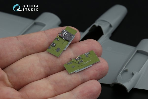 Quinta Studio QD48642 P-38H Lightning 3D-Printed &amp; coloured Interior on decal paper ( Hasegawa ) 1/48