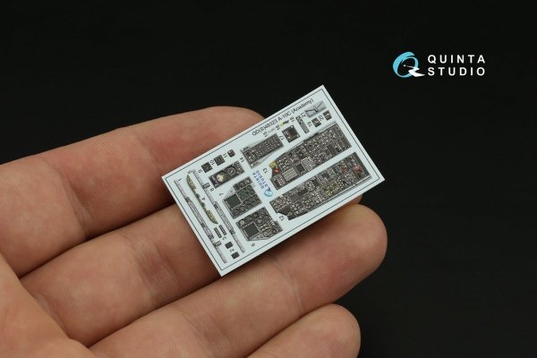 Quinta Studio QD48323 A-10C 3D-Printed &amp; coloured Interior on decal paper (Academy) 1/48