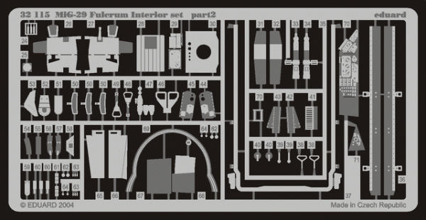 Eduard 32115 MiG-29 Fulcrum interior 1/32 REVELL