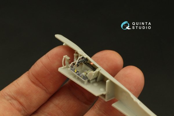 Quinta Studio QD72093 Ta 152C/H 3D-Printed &amp; coloured Interior on decal paper (Dragon) 1/72