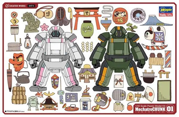 Hasegawa CW14 Creator Works MechatroChunk 01 'Origin &amp; Forest' 1/35