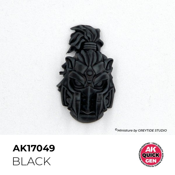 AK Interactive AK17049 BLACK – QUICK GEN COLOR 18ml