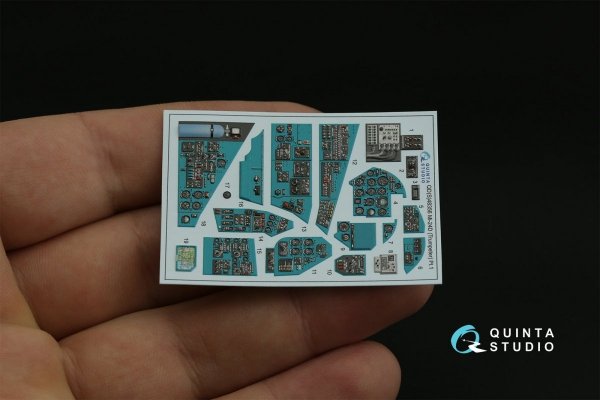 Quinta Studio QDS-48356 Mi-24D 3D-Printed &amp; coloured Interior on decal paper (Trumpeter) (Small version) 1/48