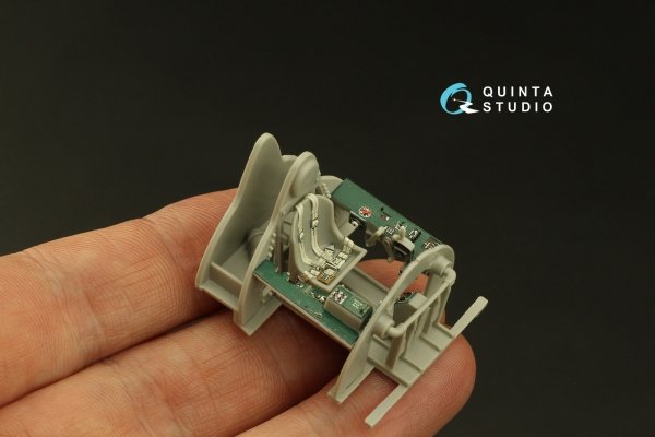 Quinta Studio QD48006 F4F-4 Wildcat 3D-Printed coloured Interior on decal paper (HobbyBoss) 1/48