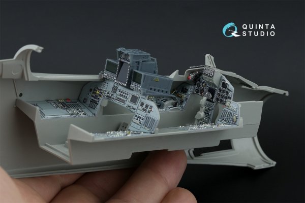 Quinta Studio QDS+32228 Tornado Gr.4 3D-Printed &amp; coloured Interior on decal paper (Italeri) (Small version) (with 3D-printed resin parts) 1/32