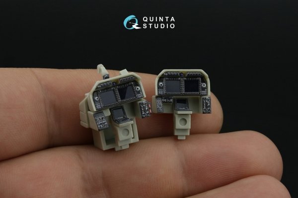 Quinta Studio QD+48535 AH-1Z Zulu Cobra/Viper 3D-Printed &amp; coloured Interior on decal paper (KittyHawk) (with 3D-printed resin parts) 1/48