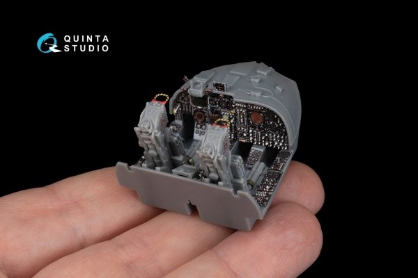 Quinta Studio QD48165 A-6E Intruder 3D-Printed &amp; coloured Interior on decal paper (for HobbyBoss kit) 1/48