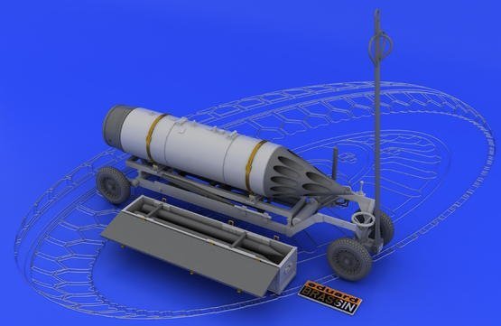 Eduard 648046 Rocket launcher B-8M1 and loading cart 1/48