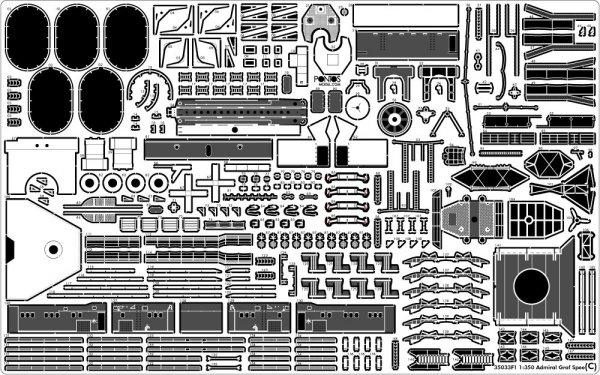 Pontos 35033F1 ADMIRAL GRAF SPEE 1939 Detail Up Set 1/350