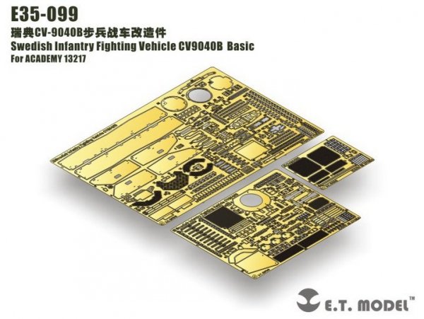 E.T. Model E35-099 Swedish Infantry Fighting Vehicle CV9040B (For ACADEMY 13217) (1:35)
