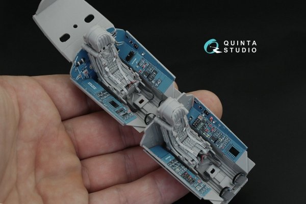 Quinta Studio QD32095 Su-30SM 3D-Printed &amp; coloured Interior on decal paper (conversion for Trumpeter Su-30MKK ) 1/32