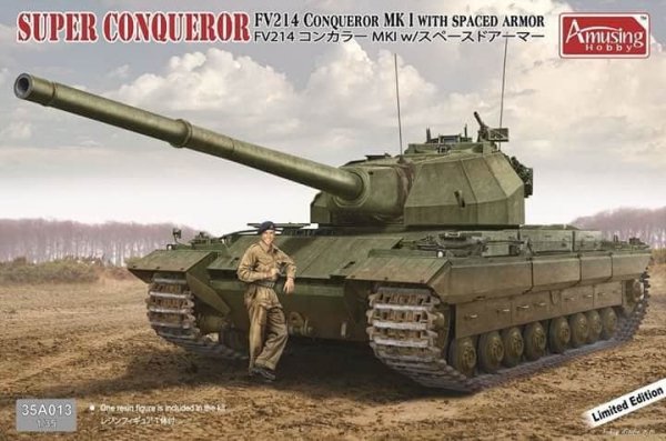 Amusing Hobby 35A013 Super Conqueror FV 214 Conqueror Mk I with spaced armour 1/35
