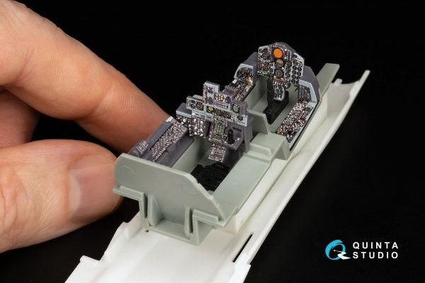 Quinta Studio QD+48486 F-4N Phantom II 3D-Printed &amp; coloured Interior on decal paper (Academy) (with 3D-printed resin parts) 1/48