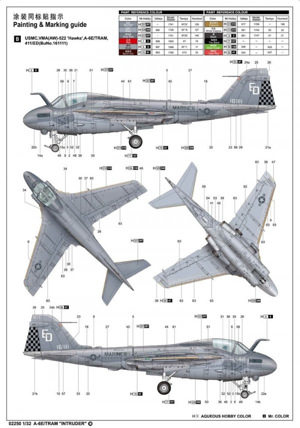 Trumpeter 02250 Grumman A-6E Intruder (1:32)