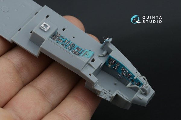 Quinta Studio QD48570 Mi-24A 3D-Printed &amp; coloured Interior on decal paper (Trumpeter) 1/48