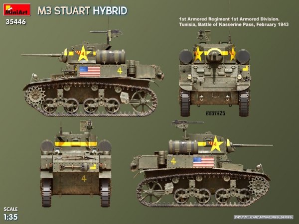 MiniArt 35446 M3 Stuart Hybrid 1/35