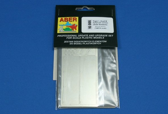 Aber 16006 Side fenders for Tiger I, Ausf.E (1:16)