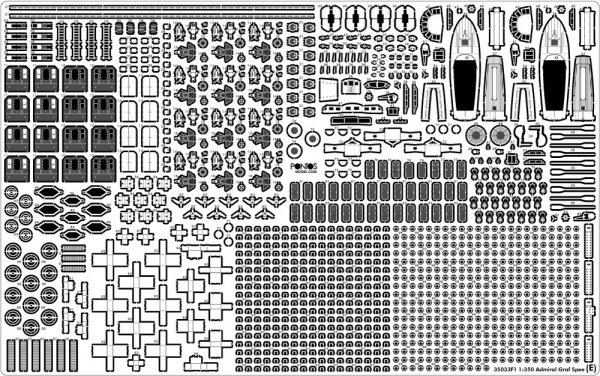 Pontos 35033F1 ADMIRAL GRAF SPEE 1939 Detail Up Set 1/350