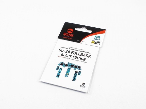 Red Fox Studio QS-48123 Su-34 FULLBACK BLACK EDITION Kitty Hawk 1/48