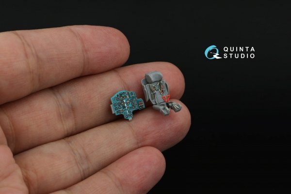 Quinta Studio QD72208 MiG-25RB/MiG-25RBT 3D-Printed &amp; coloured Interior on decal paper (ICM) 1/72