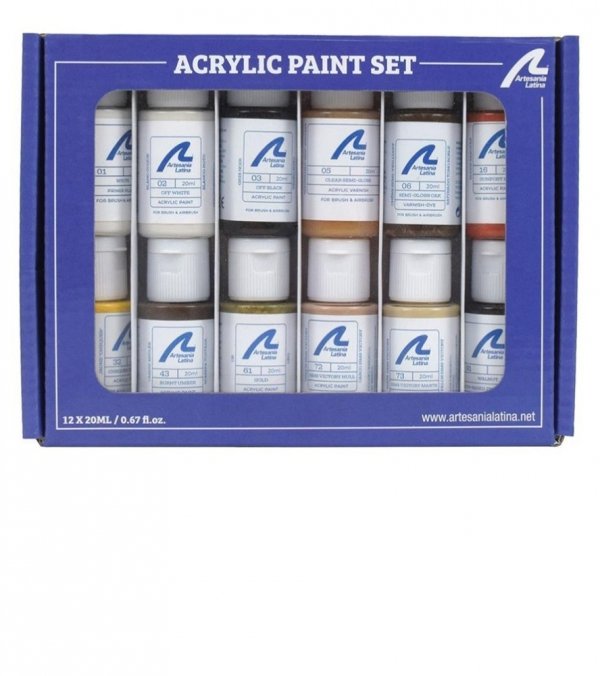 ARTESANIA LATINA 277PACK29 Zestaw farb akrylowych 12x20 ml - HMS Victory Cross Section