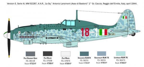 Italeri 2519 Macchi C.205 Veltro 1/32