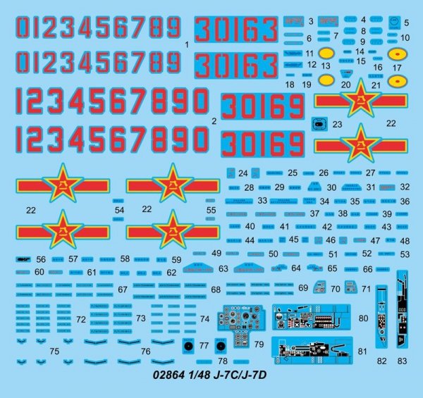 Trumpeter 02864 J-7C/J-7D 1/48