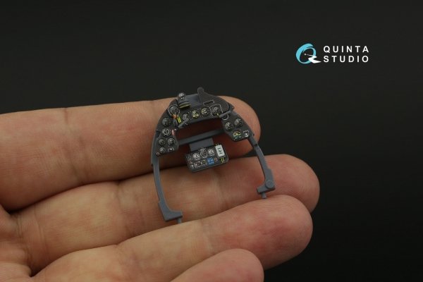 Quinta Studio QD32201 Macchi MC.202 Folgore Early 3D-Printed &amp; coloured Interior on decal paper (Italeri) 1/32