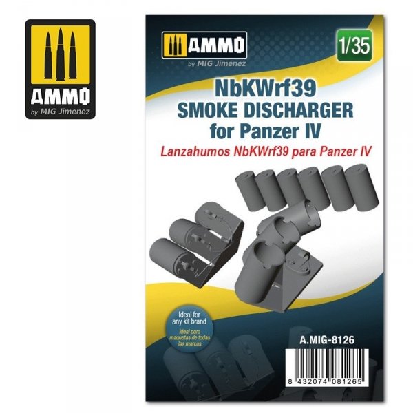 Ammo of Mig 8126 NbKWrf39 Smoke Discharged for Panzer IV 1/35